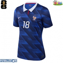 Frankrike Warren Zaire-Emery #18 Hjemmedrakt Dame VM 2026 Kortermet